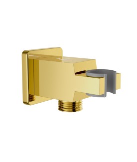 Square Wall Outlet - Gold Bright PVD