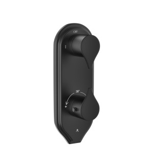 Thermostatic Shower Valve - Black Matt