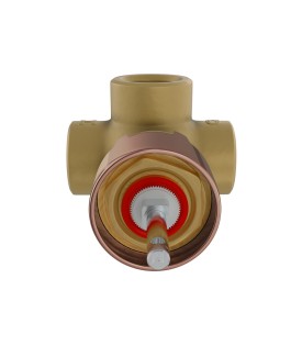 In-wall Body of Single Lever Manual Shower Valve - Blush Gold PVD