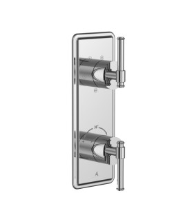 Exposed Part Kit of Thermostatic Shower Mixer with 4-way diverter - Chrome