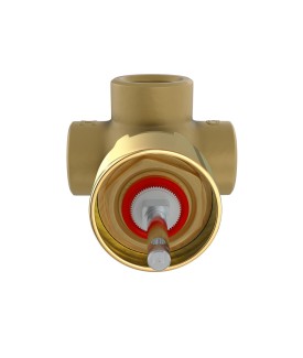 In-wall Body of Single Lever Manual Shower Valve - Gold Bright PVD