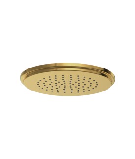 Vic Single Function Round Shape Overhead Shower - Gold Bright PVD