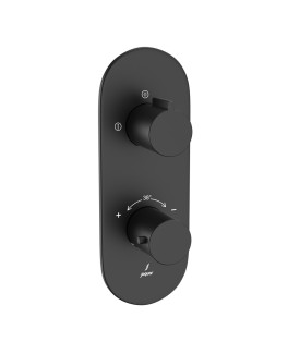 Aquamax 2 Outlet Thermostatic Shower Mixer - Black Matt