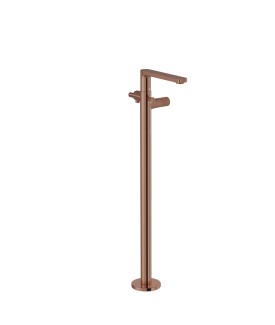 Exposed Parts of Floor Mounted Bath Mixer - Blush Gold PVD