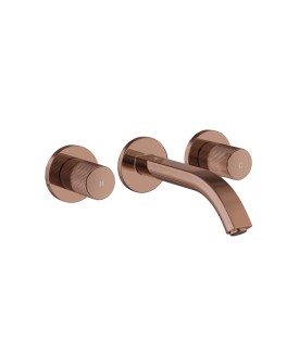 Exposed Part Kit of In-wall 3-Hole Basin Mixer - Blush Gold PVD