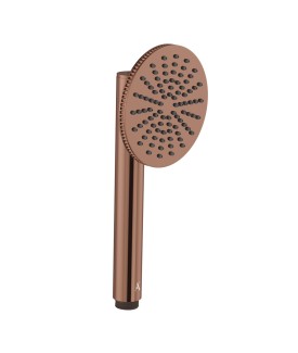 Navia Single Function Round Hand Shower - Blush Gold PVD
