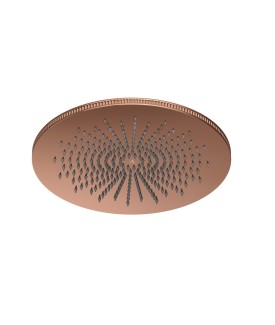 Navia Single Function Round Shape Overhead Shower - Blush Gold PVD