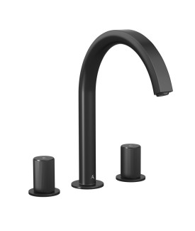 3-Hole Basin Mixer - Black Matt