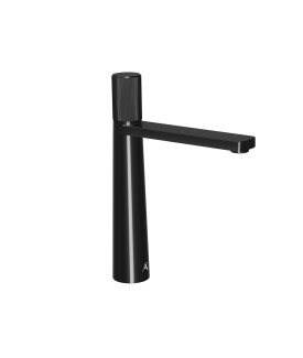 High Neck Basin Mixer - Black Pearl PVD