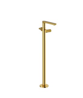 Exposed Parts of Floor Mounted Bath Mixer - Gold Bright PVD