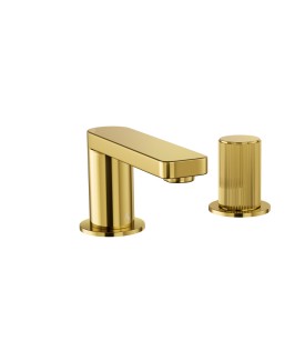 2-Hole Basin Mixer - Gold Bright PVD