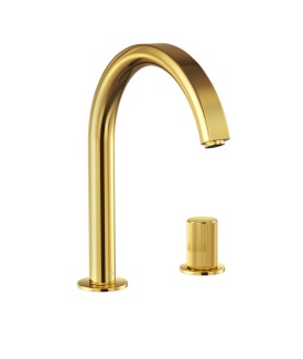2-Hole Basin Mixer - Gold Bright PVD