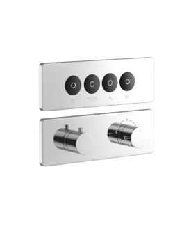 Exposed Part Kit of CLOUD Touch Thermostatic Shower System
