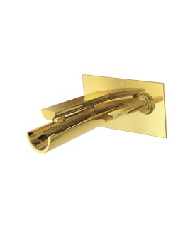 Joystick In-wall Basin Mixer - Gold Bright PVD