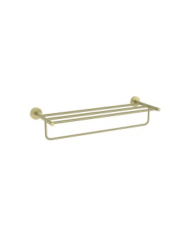 Towel Shelf 600mm Long - Brass Matt