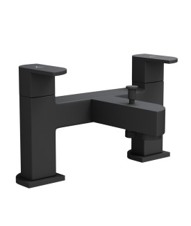 2 Hole H Type Bath and Shower Mixer - Black Matt
