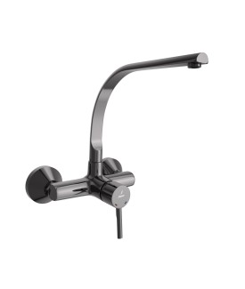 Single Lever Sink Mixer - Black Chrome