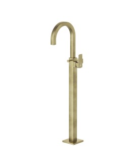 Exposed Parts of Floor Mounted Single Lever Bath Mixer - Antique Bronze