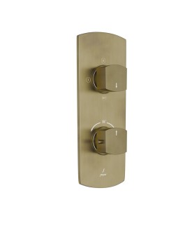 Aquamax 3 Outlet Thermostatic Shower Mixer - Antique Bronze