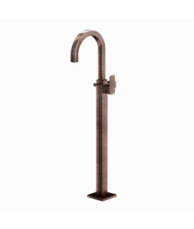 Exposed Parts of Floor Mounted Single Lever Bath Mixer - Antique Copper