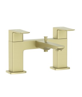 2 Hole H Type Bath and Shower Mixer - Brass Matt