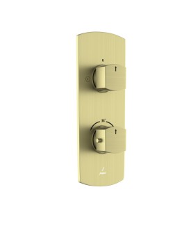 Aquamax 2 Outlet Thermostatic Shower Mixer - Brass Matt