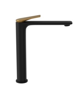 Extended Mono Basin Mixer - Gold Matt PVD | Black Matt