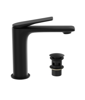 Semi Extended Mono Basin Mixer - Black Matt