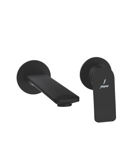 2 Hole Wall Mounted Basin Mixer - Black Matt