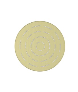 Maze Single Function 240mm Round Showerhead - Brass Matt