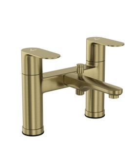 2 Hole H Type Bath and Shower Mixer - Antique Bronze