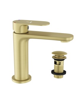 Mono Basin Mixer - Brass Matt