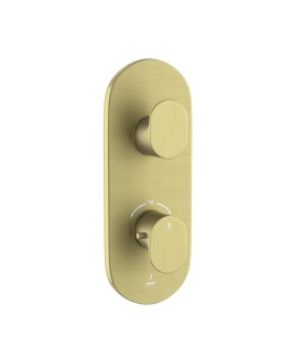 Aquamax 1 Outlet Thermostatic Shower Mixer Trim Kit - Brass Matt