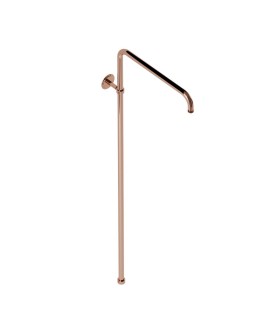 Exposed Shower Pipe L-Type - Blush Gold PVD