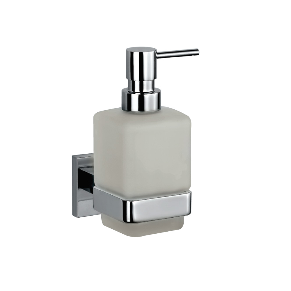 Soap Dispenser with Glass bottle-Chrome