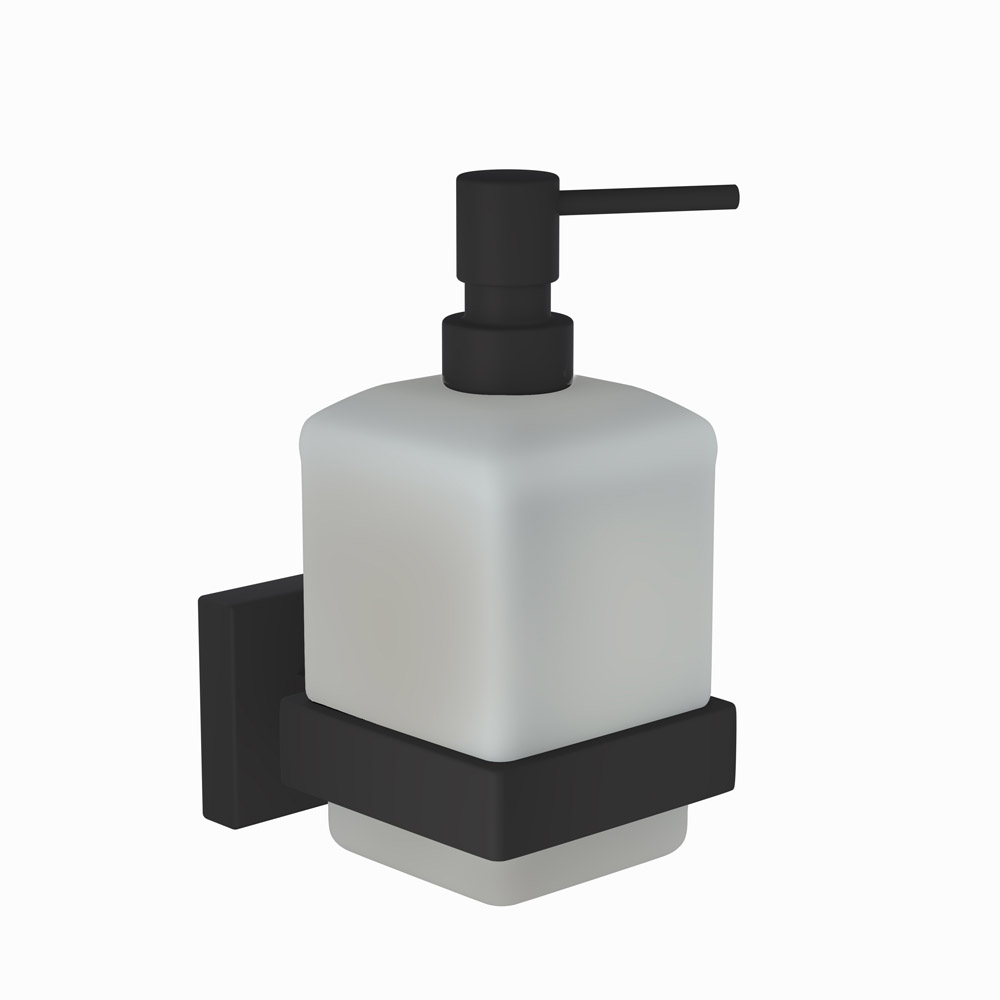 Soap Dispenser with Glass bottle-Black Matt
