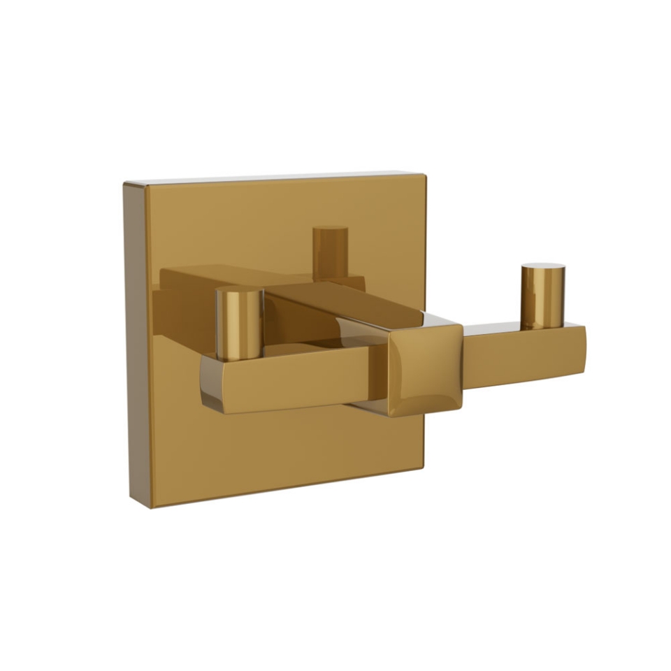 Double Robe Hook-Gold Bright PVD