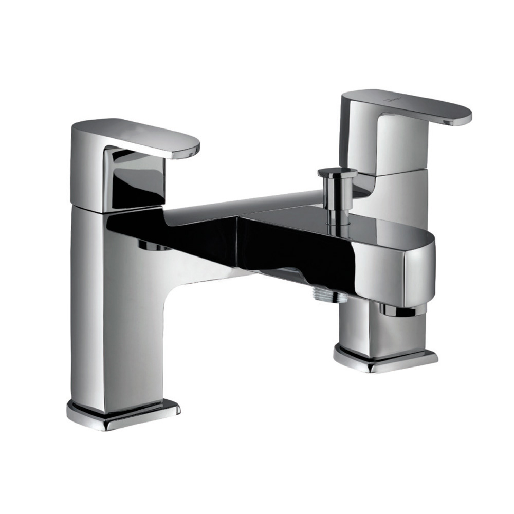 2 Hole H Type Bath and Shower Mixer-Chrome
