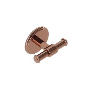 Double Robe Hook-Blush Gold PVD