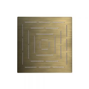 Maze Single Function 200X200mm Square Showerhead-Antique Bronze