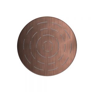 Maze Single Function 200mm Round Showerhead-Antique Copper
