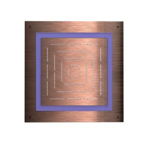 Maze Prime Square Shape Single Function Shower 450 X 450mm-Antique Copper