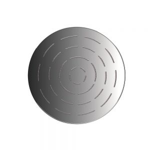 Maze Single Function 300mm Round Showerhead-Black Chrome