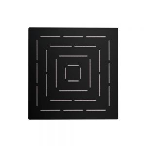 Maze Single Function 240X240mm Square Showerhead-Black Matt