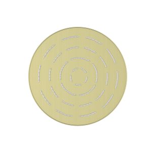 Maze Single Function 200mm Round Showerhead - Brass Matt