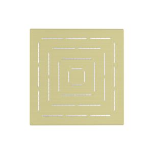 Maze Single Function 200X200mm Square Showerhead-Brass Matt