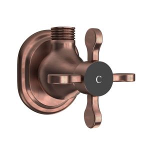 Wall Mounted Stop Valve - Antique Copper