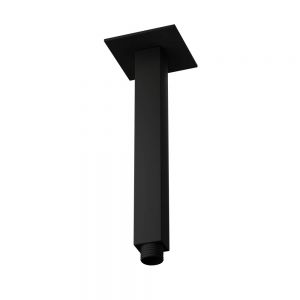 Square Ceiling Shower Arm 200mm-Black Matt