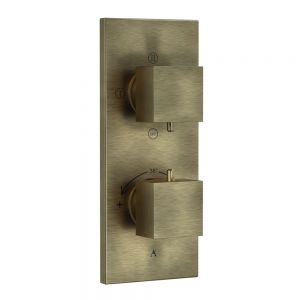 Thermatik-S In-wall Thermostatic Shower Valve with 3-Way Diverter - Antique Bronze