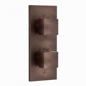 Thermatik-S In-wall Thermostatic Shower Valve with 2-Way Diverter - Antique Copper